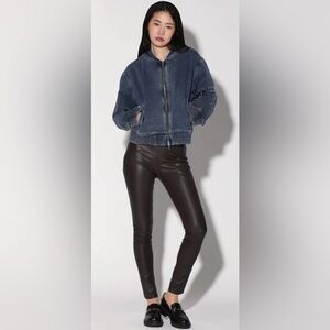 WALTER BAKER / SADEY CROP DARK WASH DENIM JACKET